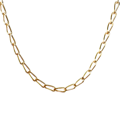 Jackie Tides Gold Filled Everyday Oval Paperclip Necklace