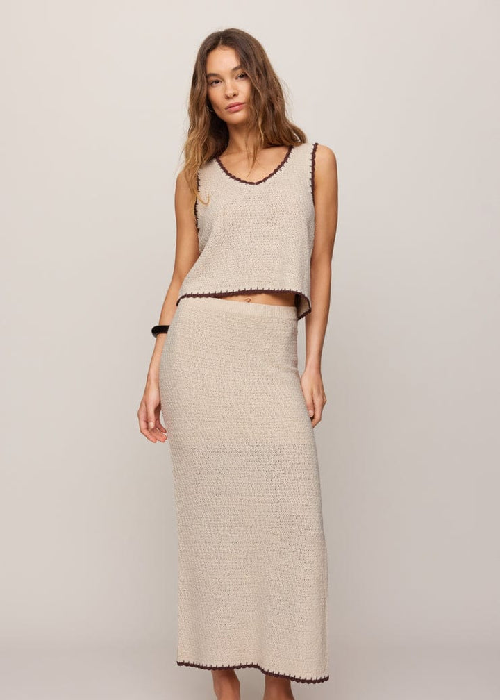 Z Supply Yessenia Whipstitch Tank in Linen