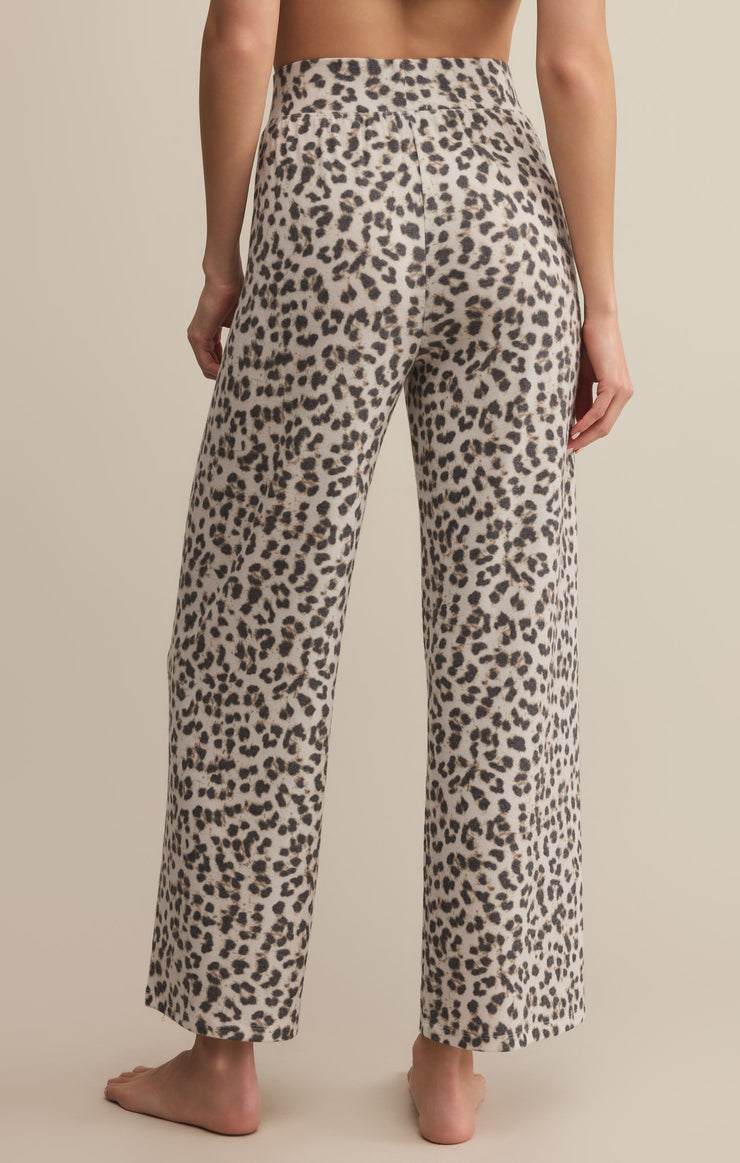 Z Supply Luxe Leopard Pant in Champagne