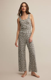 Z Supply Luxe Leopard Pant in Champagne