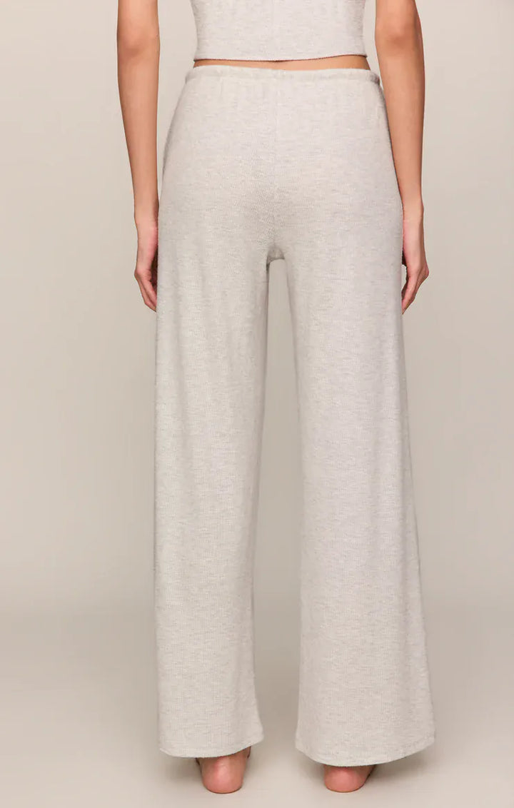 Z Supply Waffle Brushed Thermal Pant in Feather Grey