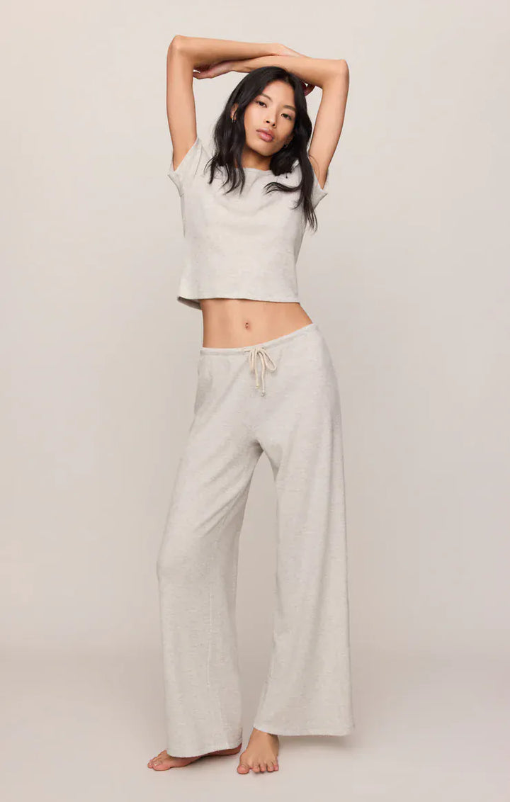 Z Supply Waffle Brushed Thermal Pant in Feather Grey