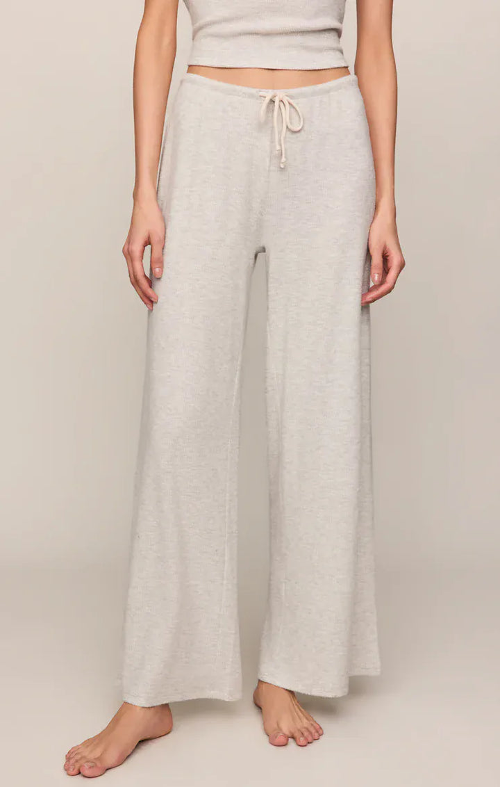 Z Supply Waffle Brushed Thermal Pant in Feather Grey