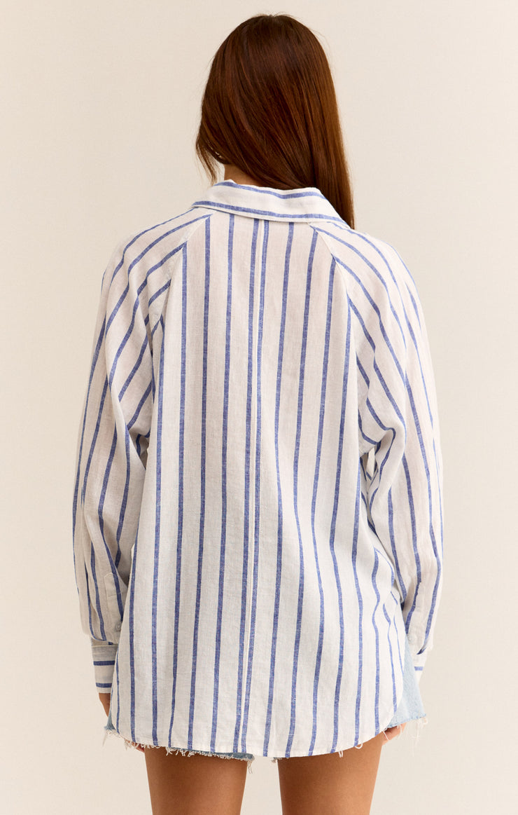 The Perfect Line Top in Palace Blue