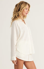 The Perfect Linen Top in White