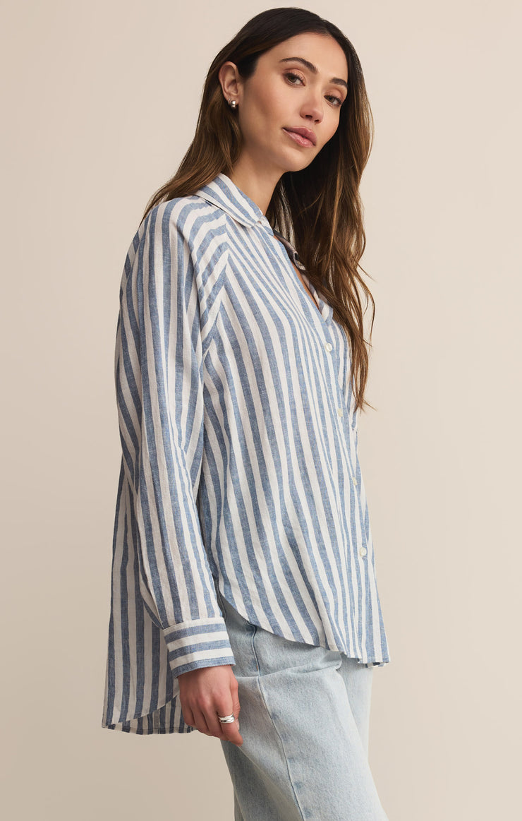 Z. Supply Perfect Linen Top - Boathouse