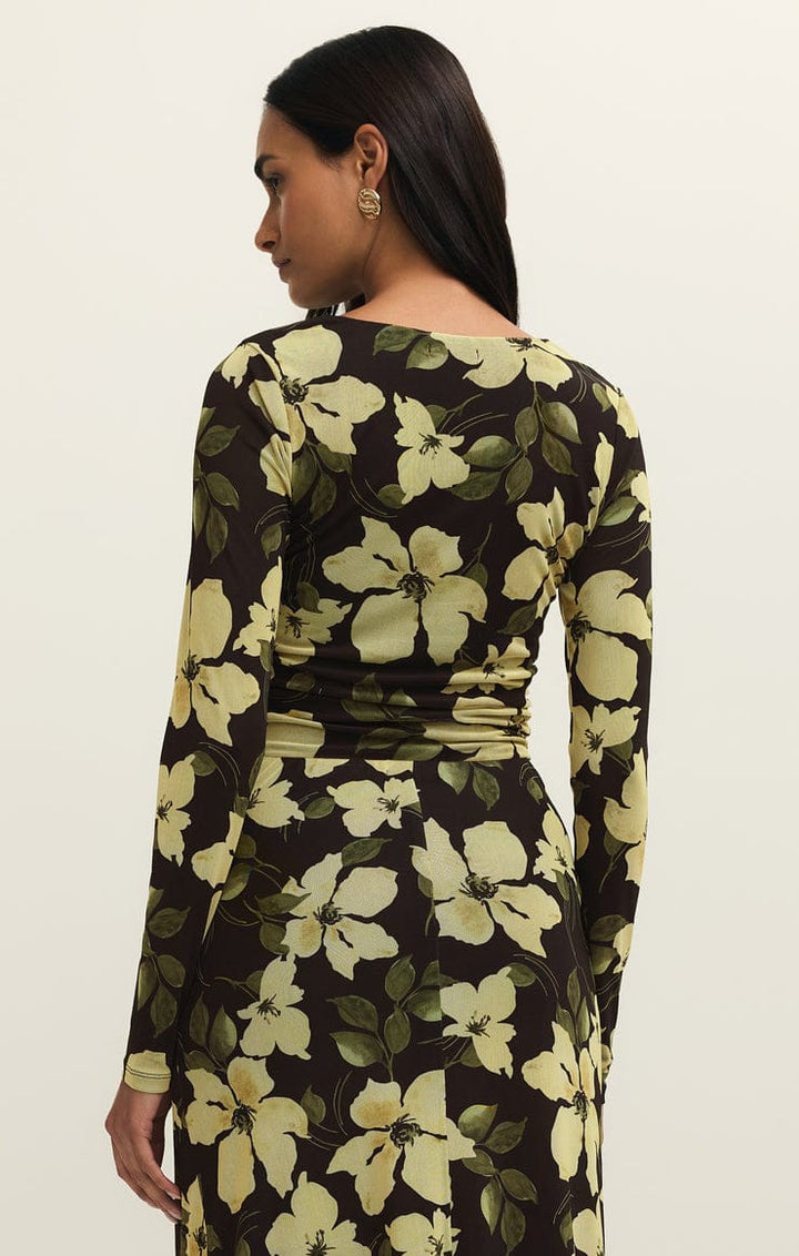 Z Supply Taysha Ren Floral Mesh Top in Sunnyside