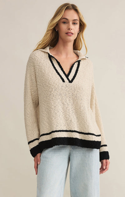 Hammond Polo Sweater in Natural