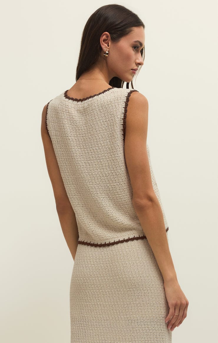 Z Supply Yessenia Whipstitch Tank in Linen