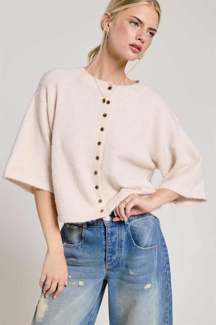 Coffee Date Cardigan Top