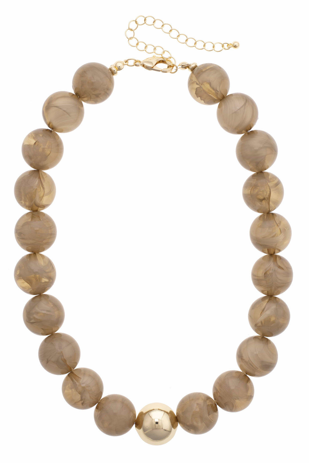 Marjorie Beaded Necklace Marjorie Beaded Necklace Smokey Taupe Necklace
