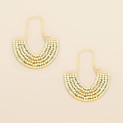 Scout Curated Wears Miyuki U-Hoop Earring - Cream/Gold