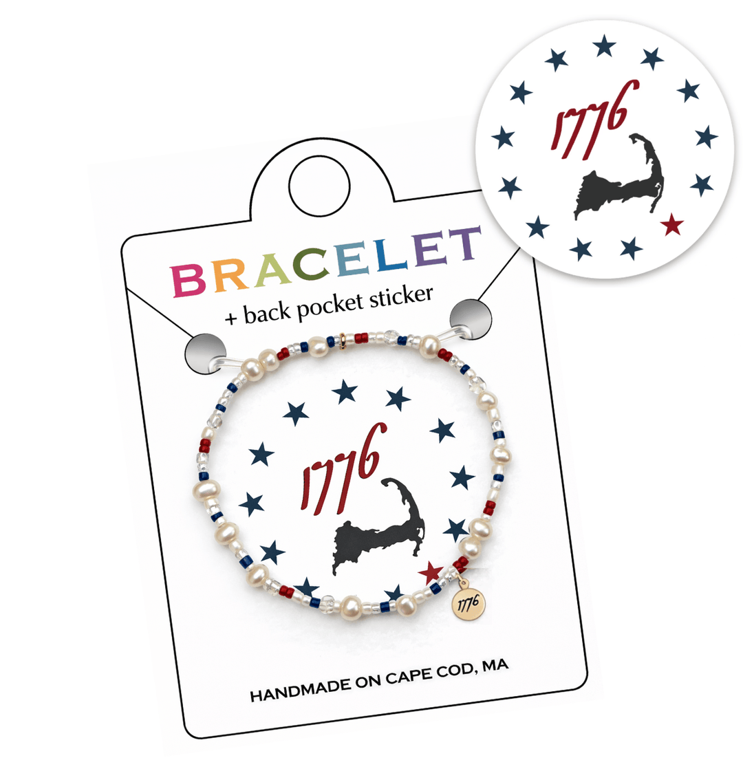 Americana Stretch Beaded Bracelet