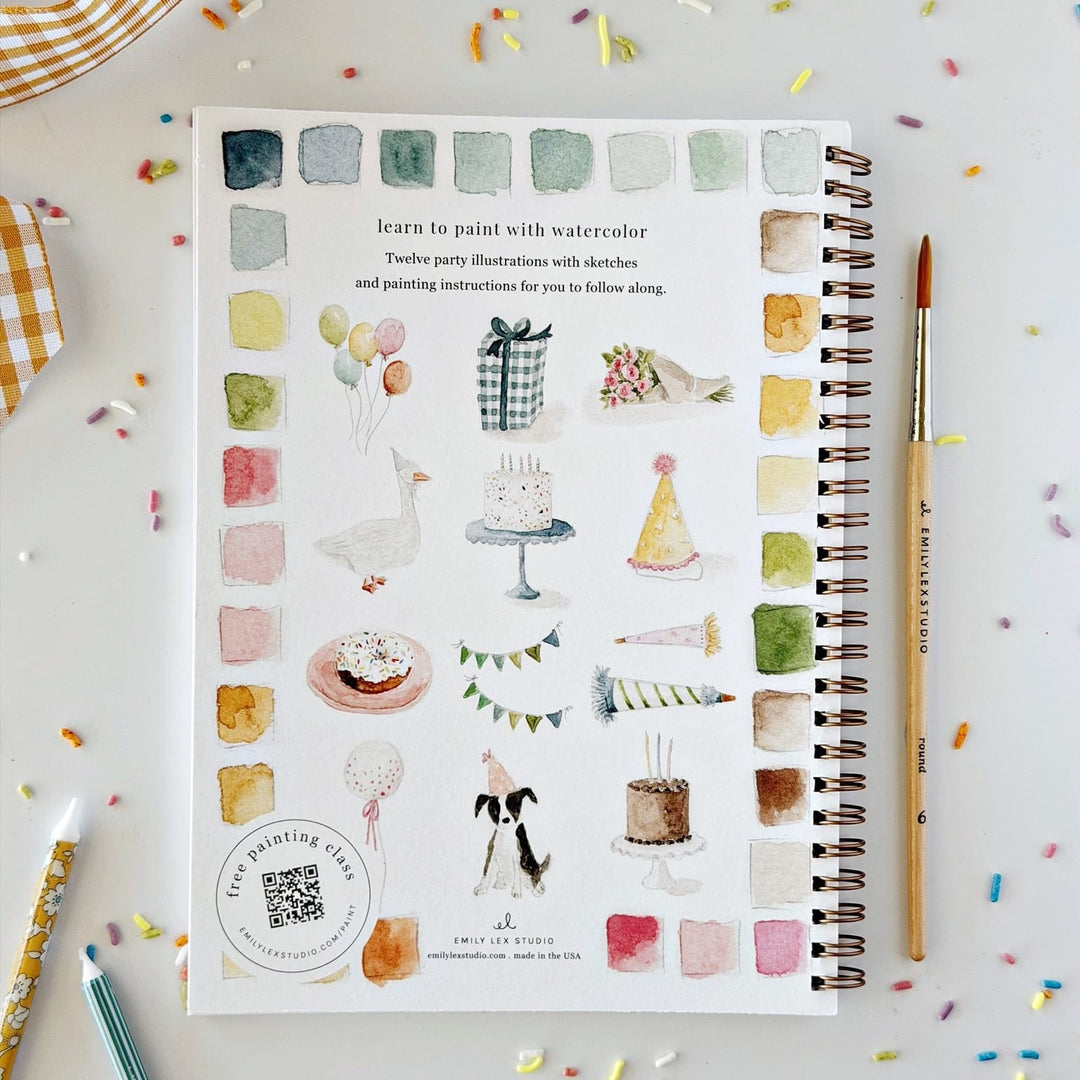 Emily Lex Studio Watercolor Celebrate Workbook Emily Lex Studio Watercolor Celebrate Workbook Books