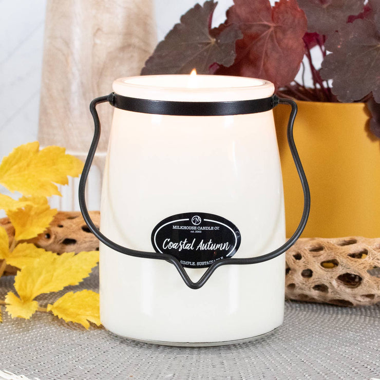 Milkhouse Butter Jar Candle 22 oz - Coastal Autumn