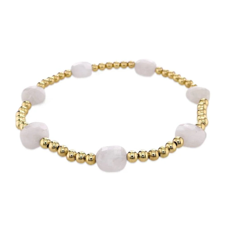 Enewton Admire Gold 3mm Bead Bracelet - Moonstone