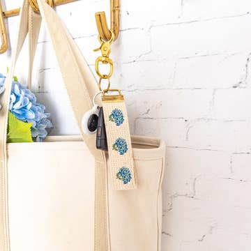 Endless Summer Hydrangea Keychain