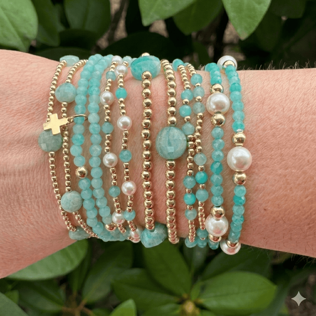 Enewton Pearl Sincerity 4mm Gem Bracelet - Amazonite