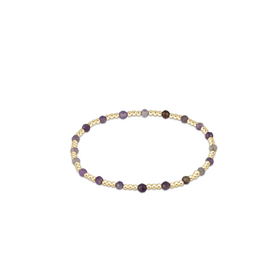 Enewton Extends Gemstone Gold Sincerity 3mm Bead Bracelet - Amethyst