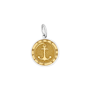 Lola Anchor Pendant - Gold Center