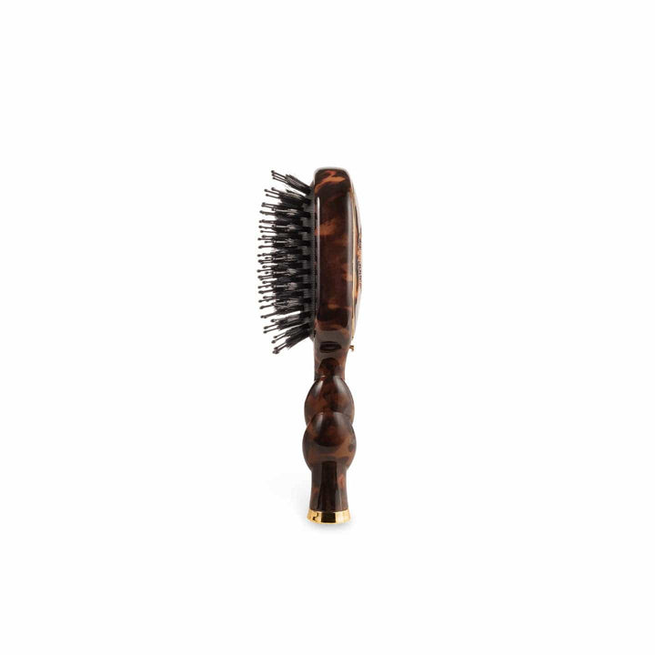 Mini Boar Bristle Hair Brush | Tortoise