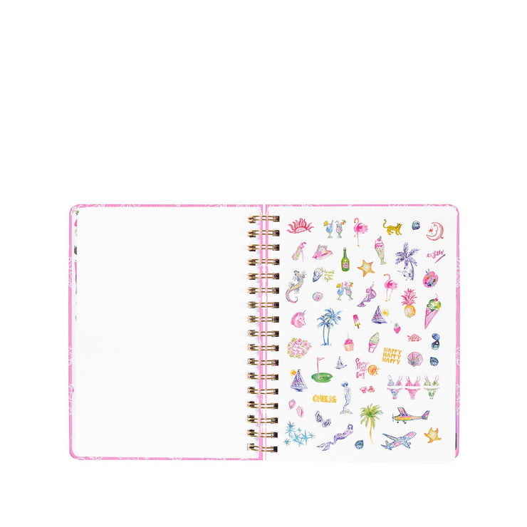 Lilly Pulitzer Large Agenda in Rousseau Pink Cute as Shell