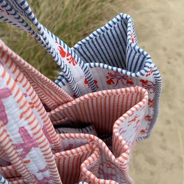 Coastal Quilted Carryall Tote