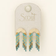 Scout Curated Wears Rainbow Fringe Earring - Turq/Mint