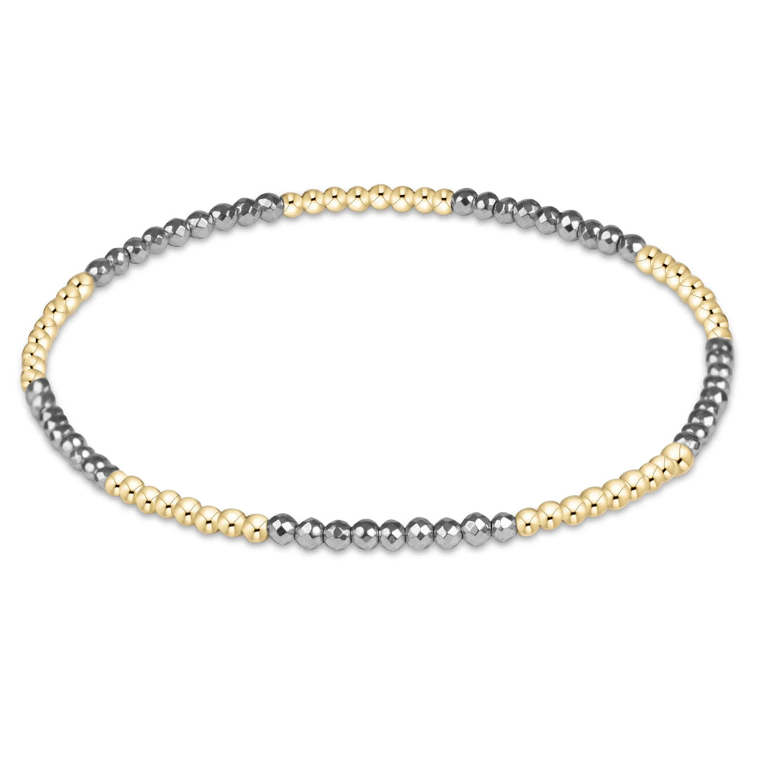 Enewton Blissful Silver Faceted Hematite 2mm Bracelet Enewton Blissful 2mm Hematite Bracelet | The Red Owl Bracelet