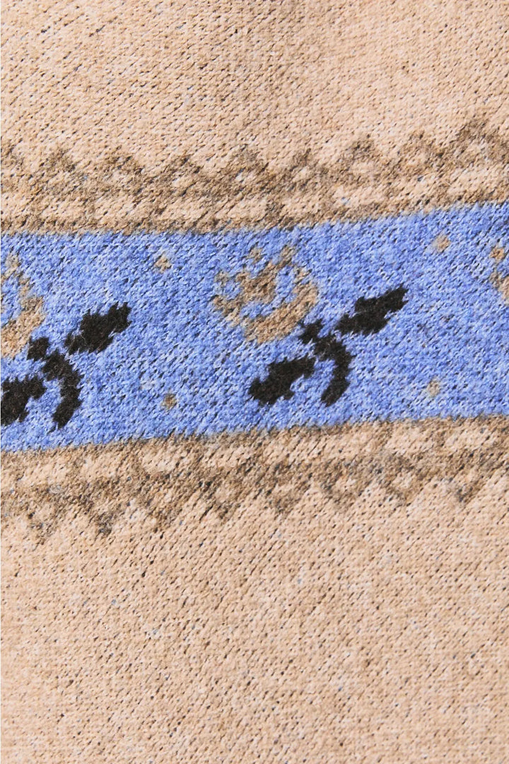 Rosalyn Fair Isle Sweater Poncho