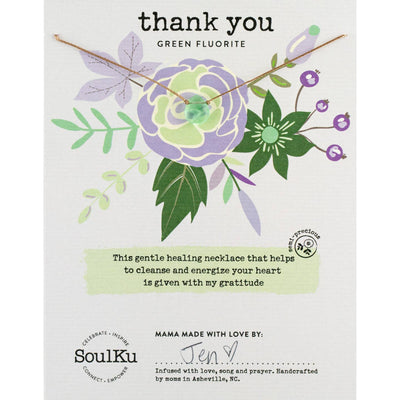 Soulku - Soul-Full Necklace Fluorite  to Thank You