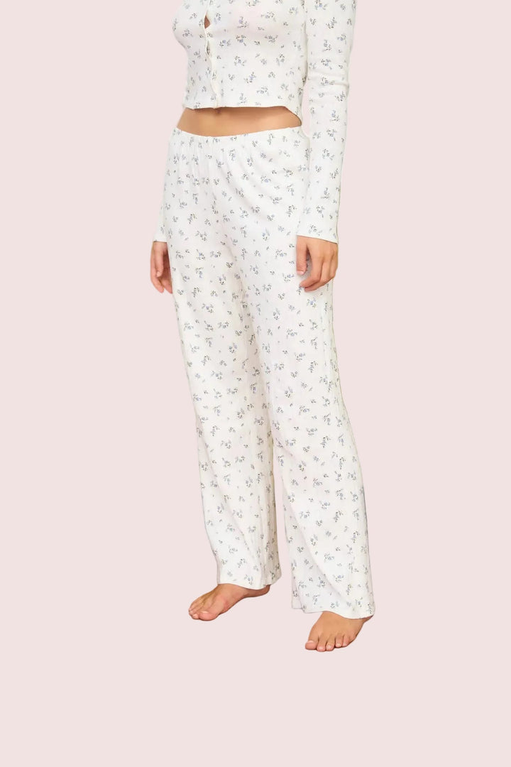 Bluebell Pointelle Lounge Set - Medium