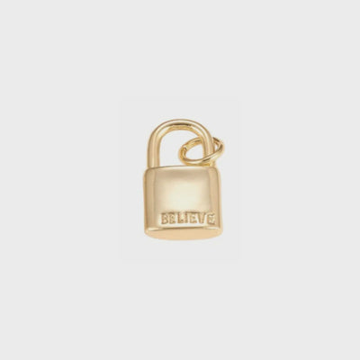 Believe Lock Charm