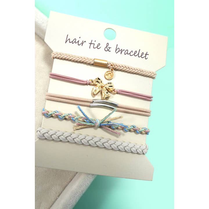 Cute Bracelet Hair Tie Set