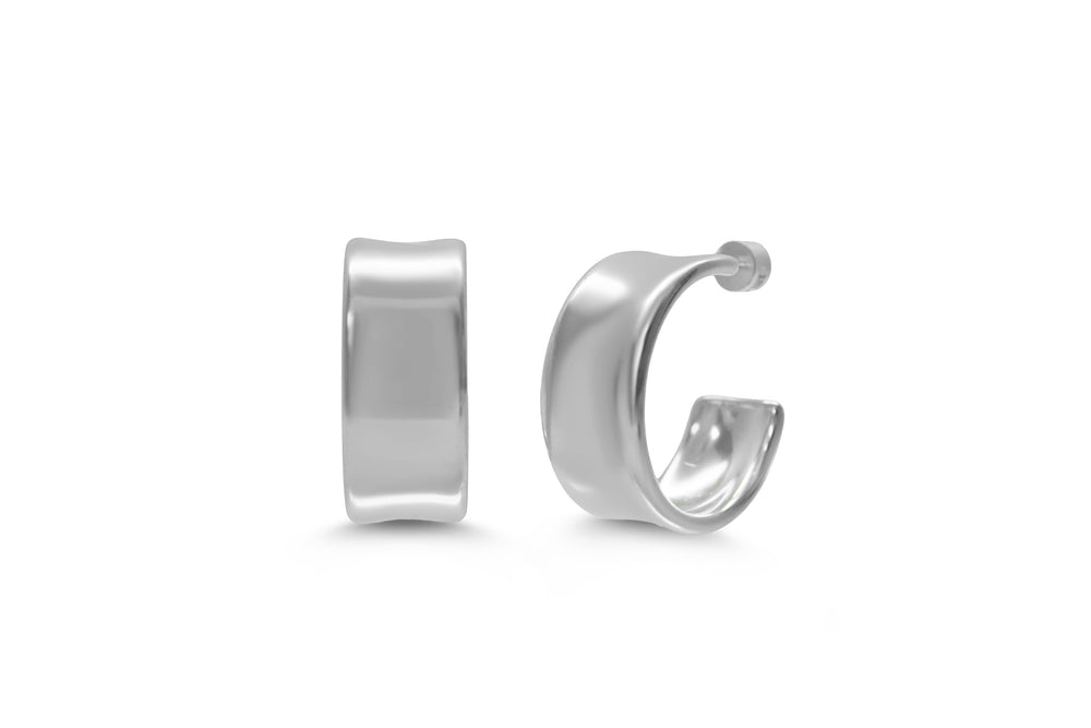Isla Chini Waterproof Hoop Earrings Isla Chini Waterproof Wide Hoop Earrings Silver Earrings
