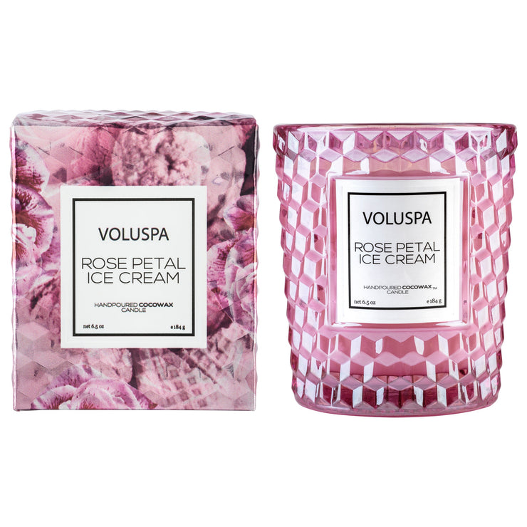 Voluspa Rose Petal Ice Cream Classic Candle