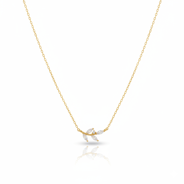 Wishful Leaf Pendant Necklace