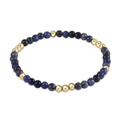 Enewton Worthy Pattern 3mm Bead Bracelet - Lapis