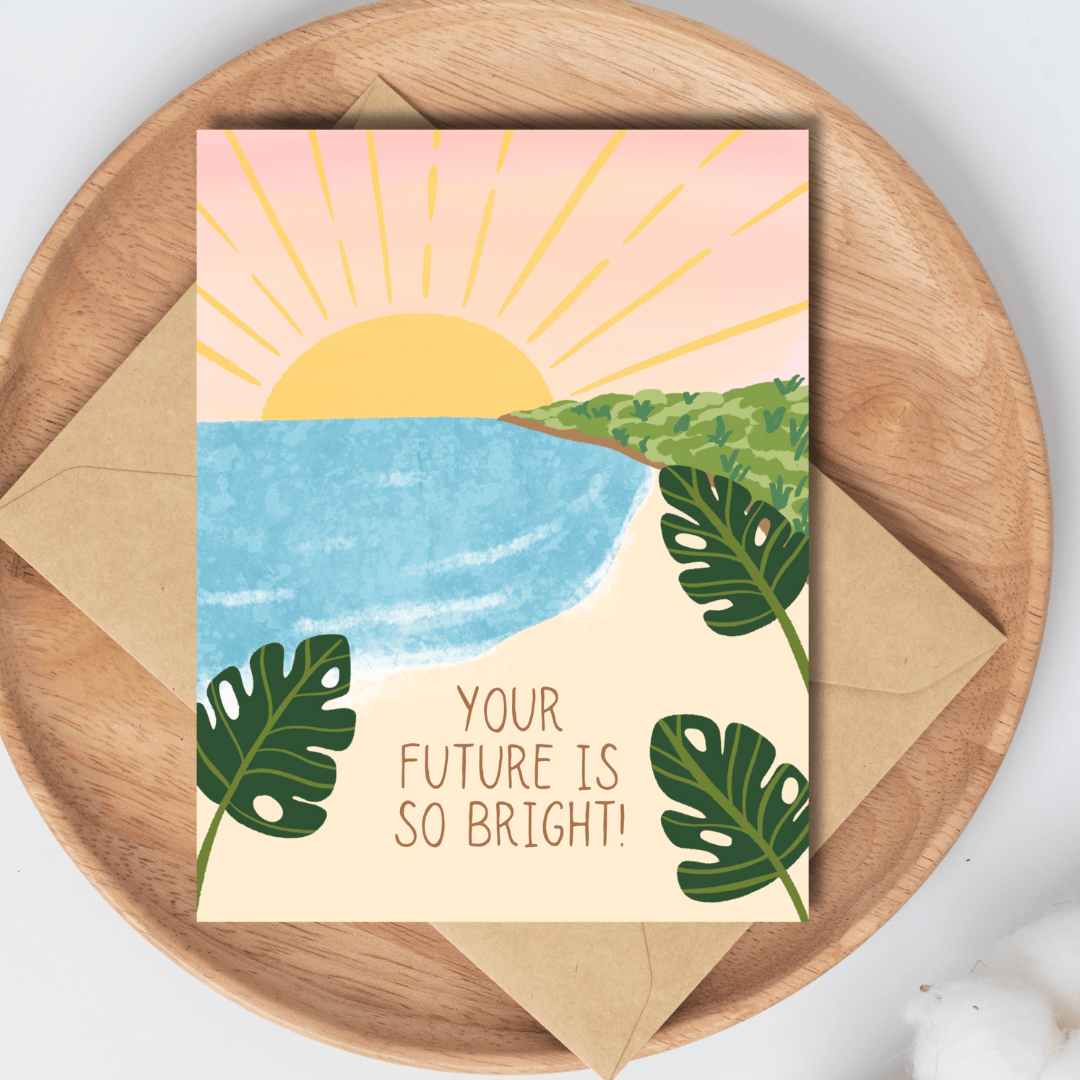 Your Future Is Bright Greeting Card Your Future Is Bright Greeting Card Cards