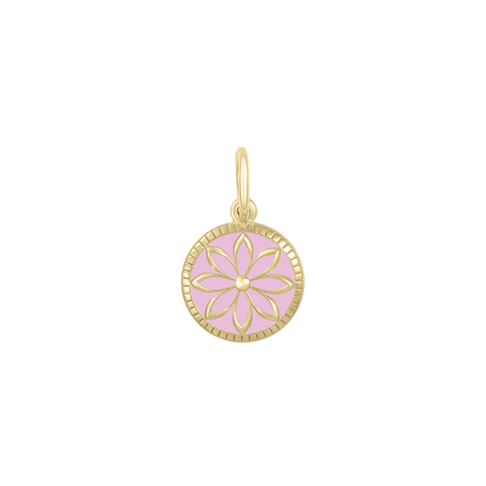 Lola Daisy Pendant - All Gold Pink