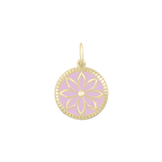 Lola Daisy Pendant - All Gold Pink