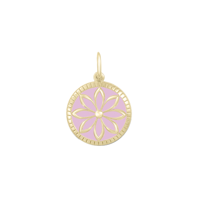 Lola Daisy Pendant - All Gold Pink