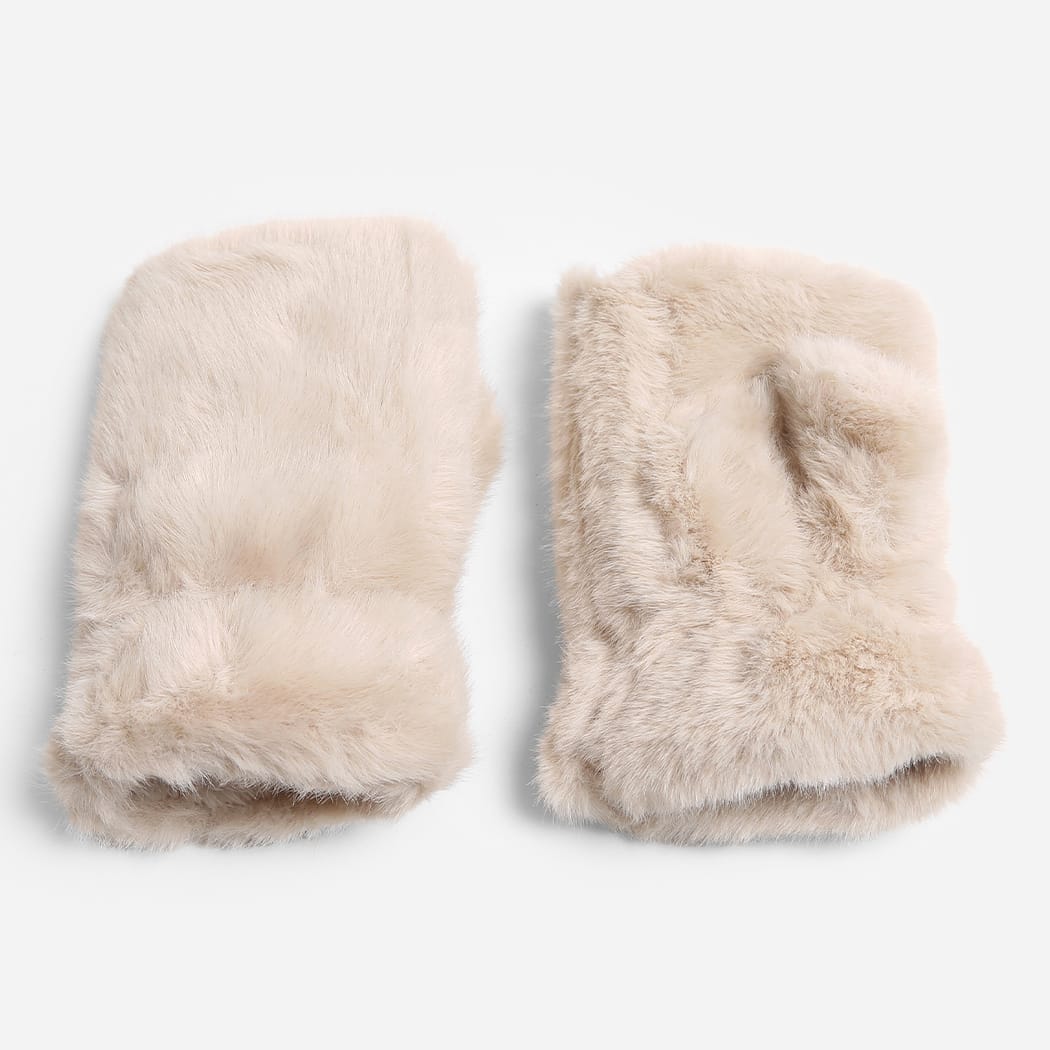 Faux Fur Fingerless Gloves Faux Fur Fingerless Gloves | Cozy Winter Accessories Buff Gloves