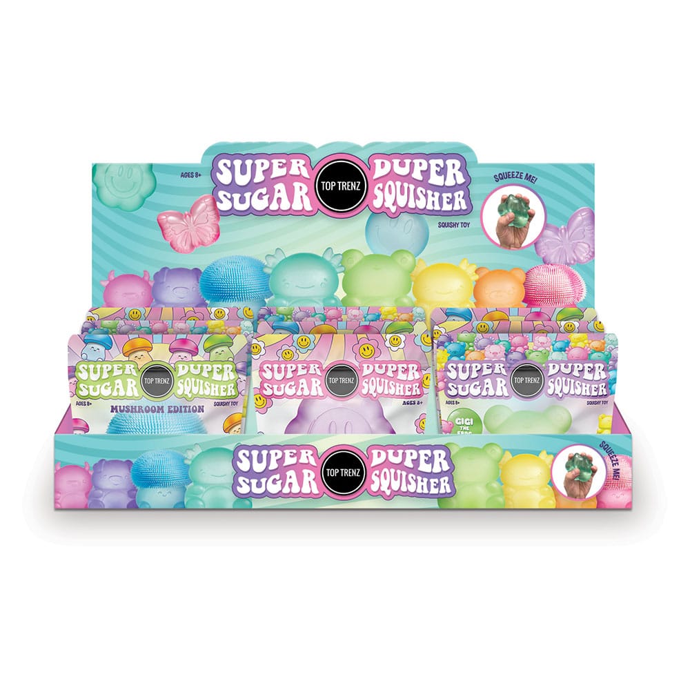 Top Trenz Super Duper Sugar Squisher Toy - Axolotl Top Trenz Super Duper Sugar Squisher Toy - Axolotl Kids