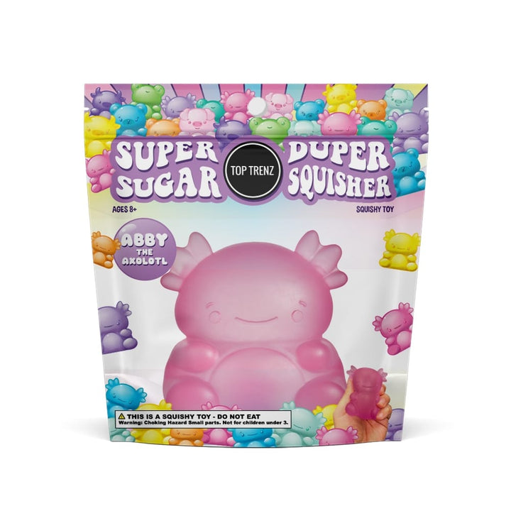 Top Trenz Super Duper Sugar Squisher Toy - Axolotl Top Trenz Super Duper Sugar Squisher Toy - Axolotl Kids
