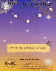 Soulku Mother of Pearl Star Celestial Necklace