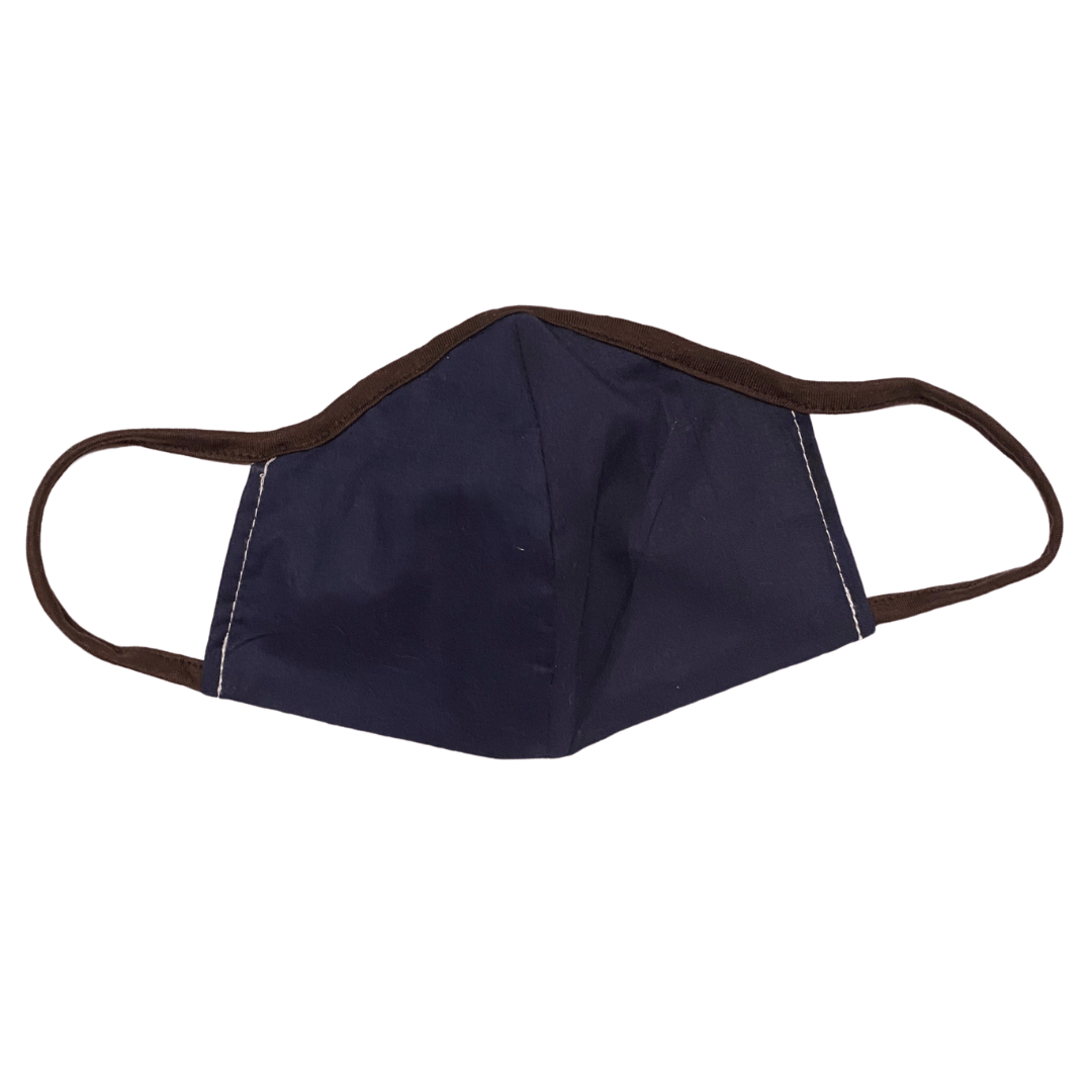 Navy Solid Mask w/ Filter Pocket