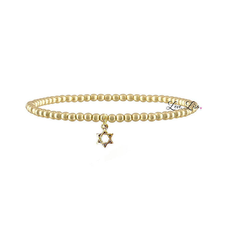 Star of David Charming Bracelet