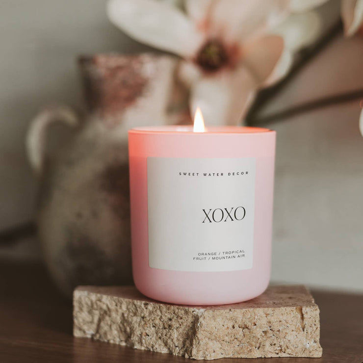 XOXO Matte Pink Candle