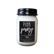 Milk House Mason Jar Candle - Pink Peony
